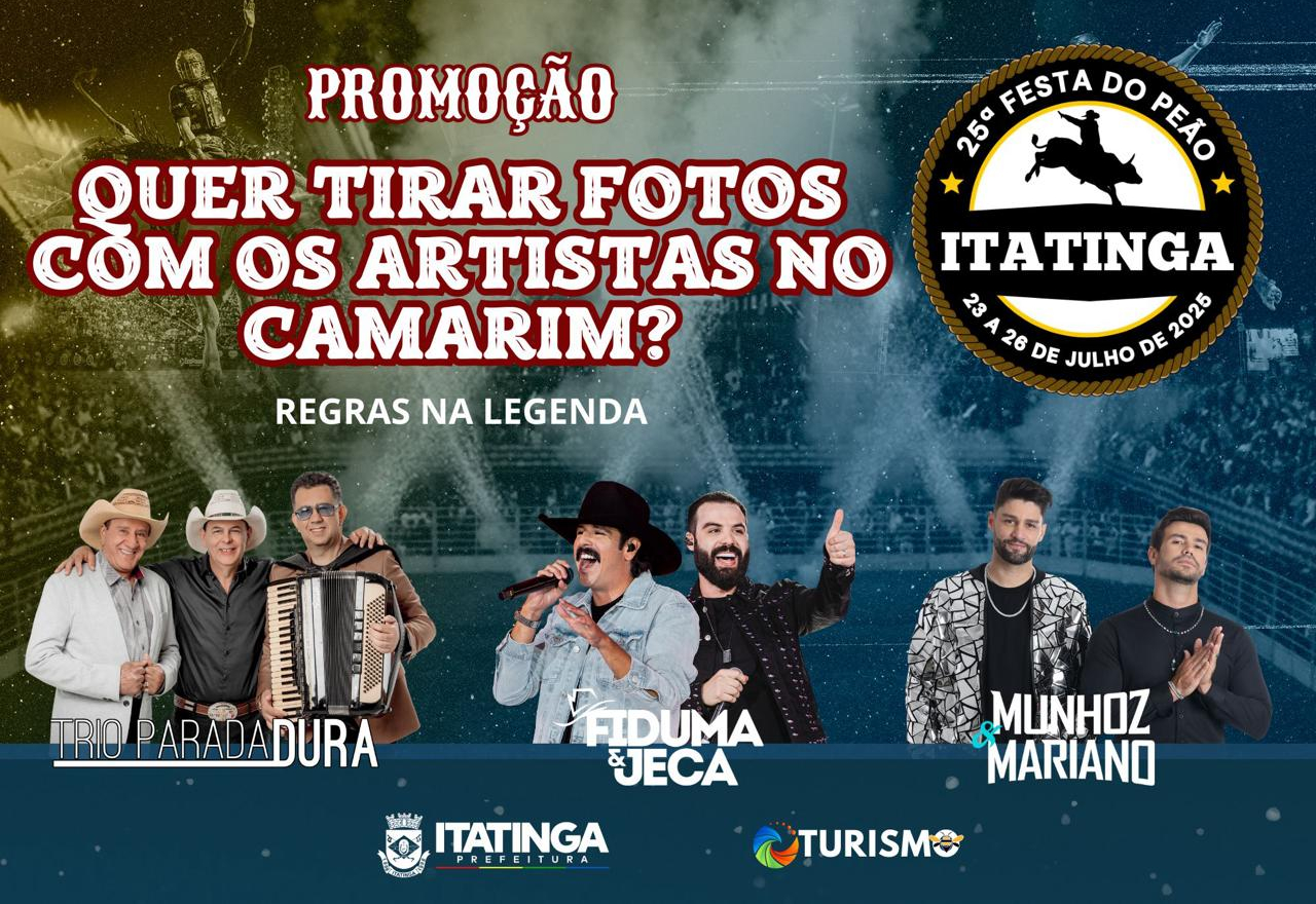Tire foto com os artistas!